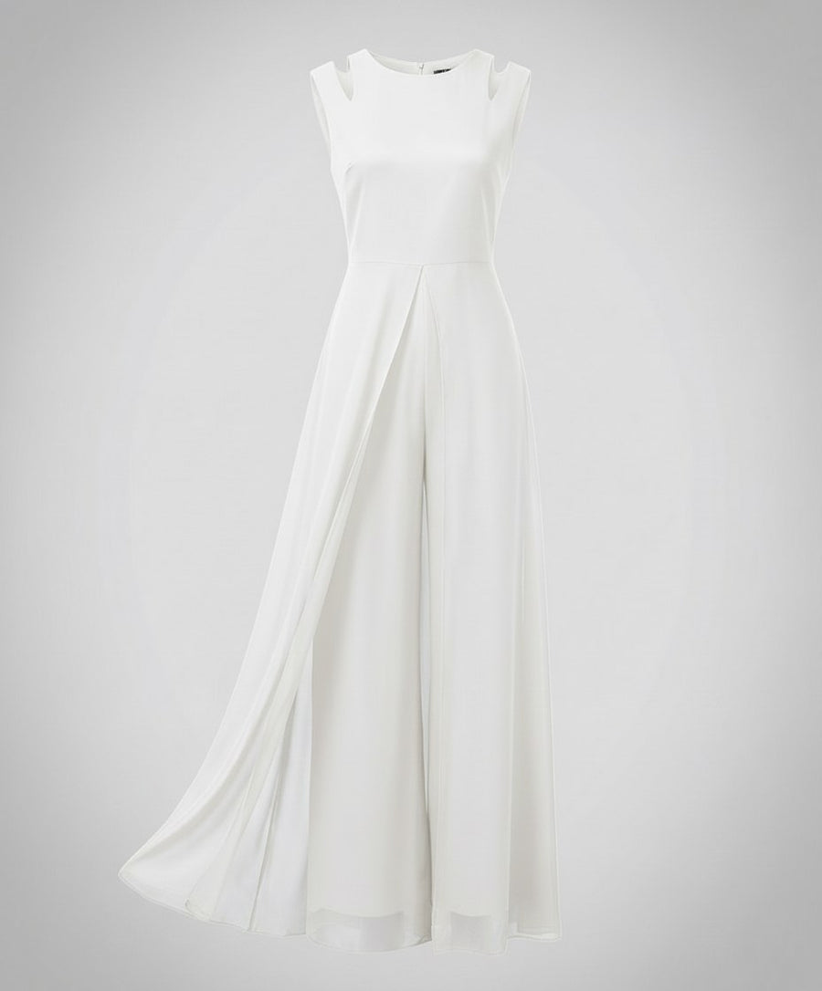 Miranda Jumpsuit with Sleeveless in White