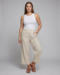 Miranda Relaxed Linen Bag with Elastic Waist and Pockets