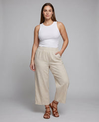 Miranda Relaxed Linen Bag with Elastic Waist and Pockets