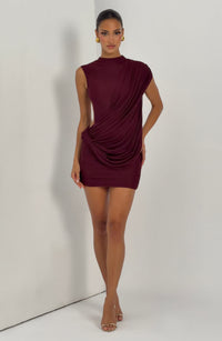 Enid Mini Dress – Cherry Lacquer