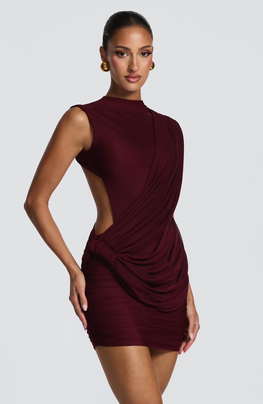 Enid Mini Dress – Cherry Lacquer