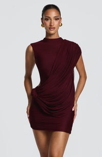 Enid Mini Dress – Cherry Lacquer