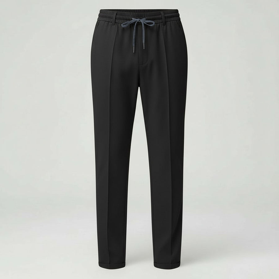 Mirko Elegant Trousers in Black
