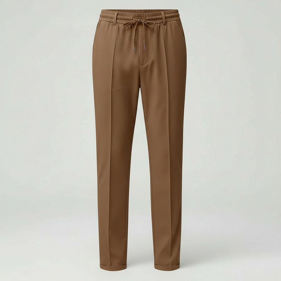 Mirko Elegant Trousers in Kamelfarbe