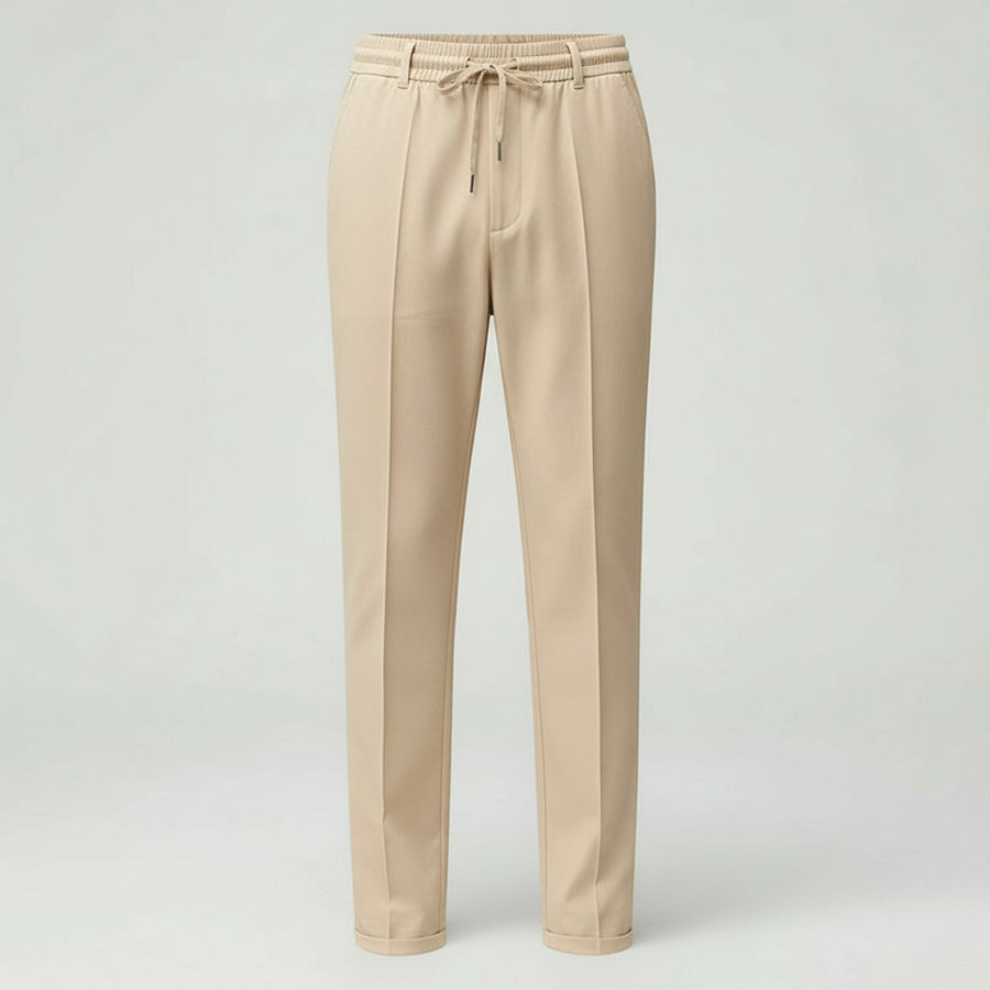 Mirko Elegant Trousers in Khaki
