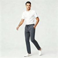 Mirko Elegant Trousers in Navy