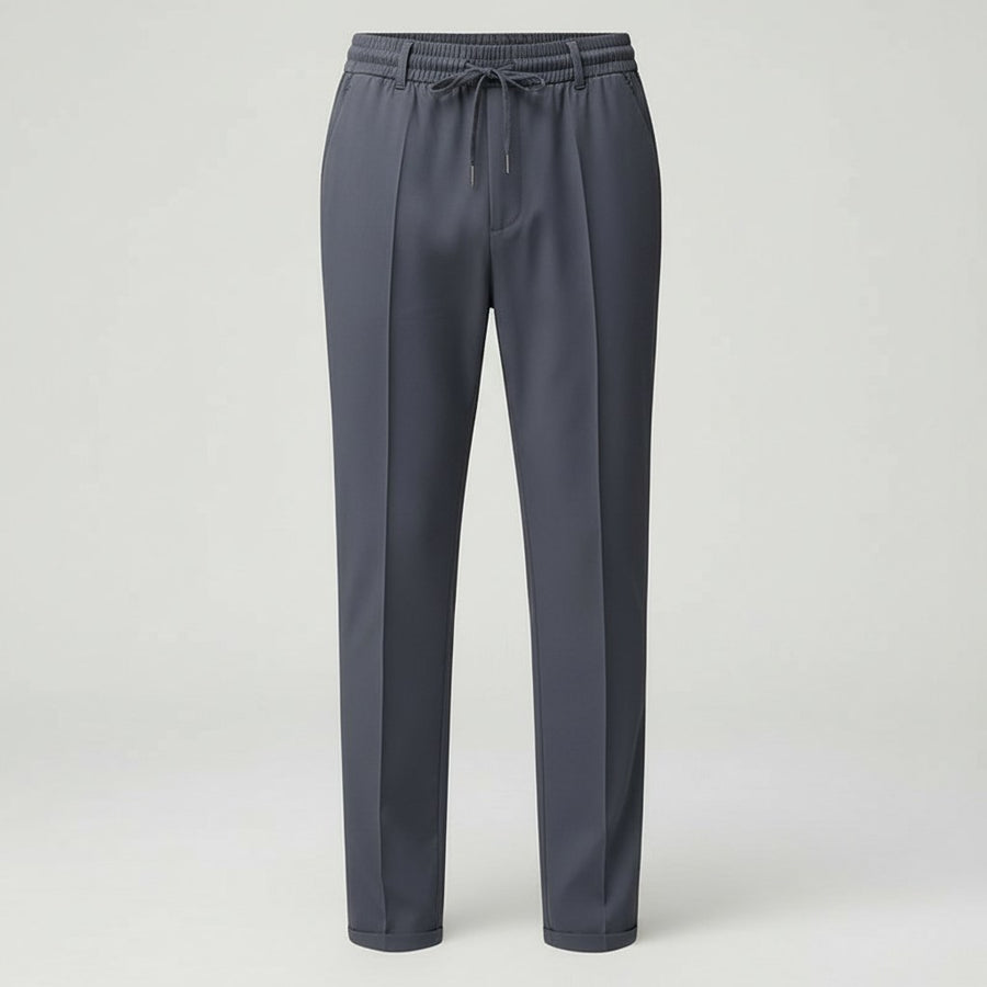 Mirko Elegant Trousers in Navy