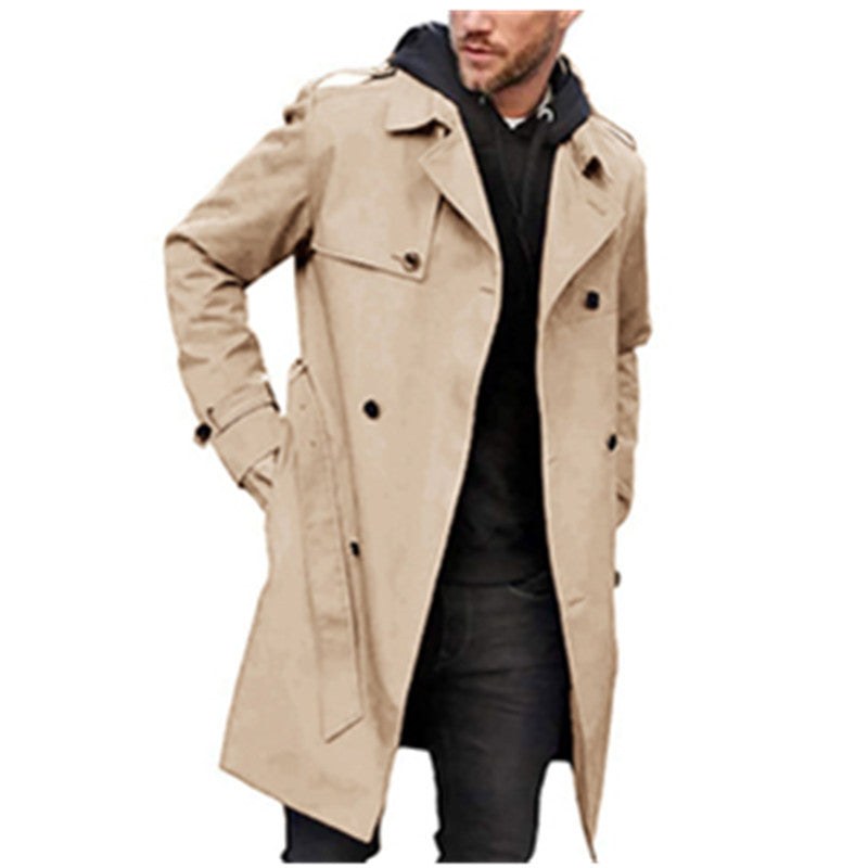 Mirko Trench Coat in Khaki