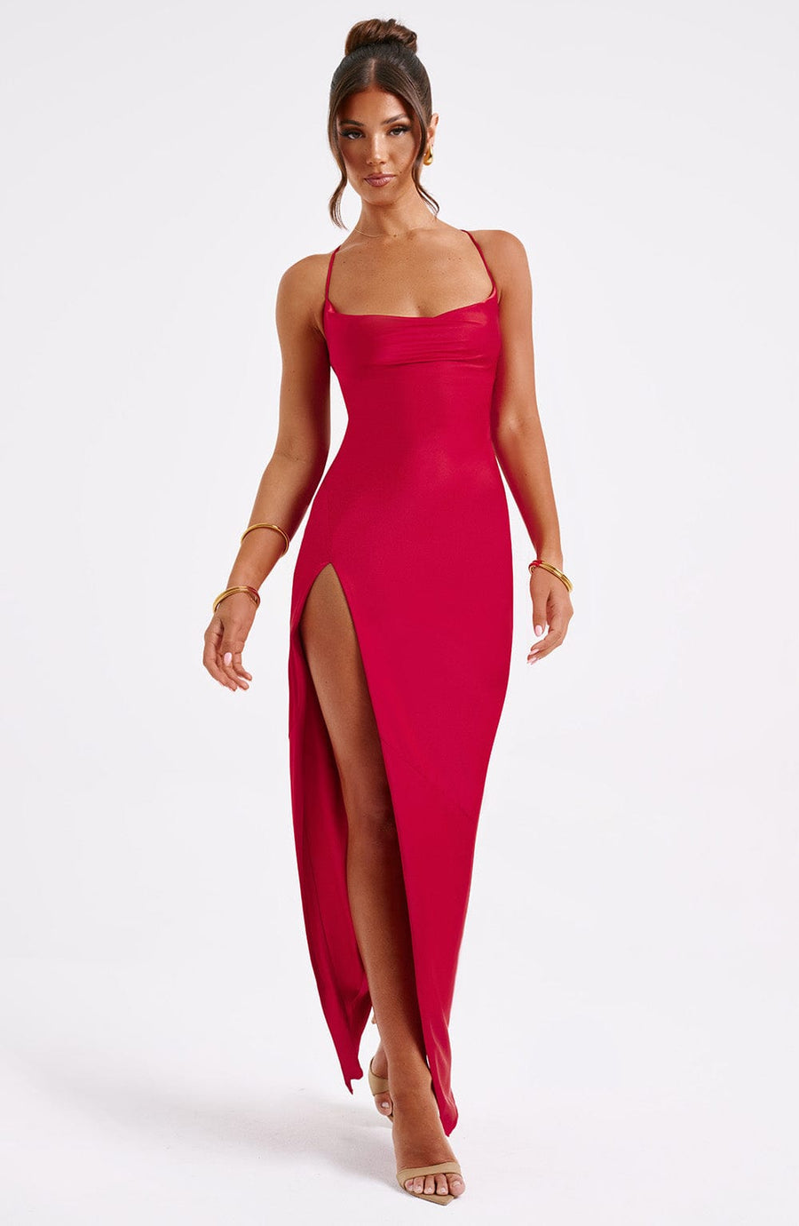 Ivy Maxi Dress – Red