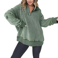 Moira Comfortable Sweater with Zip Front