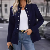 Moira Elegant Blazer in Deep Blue
