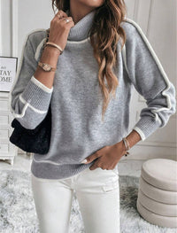 Moira Elegant Knit Sweater in Grey