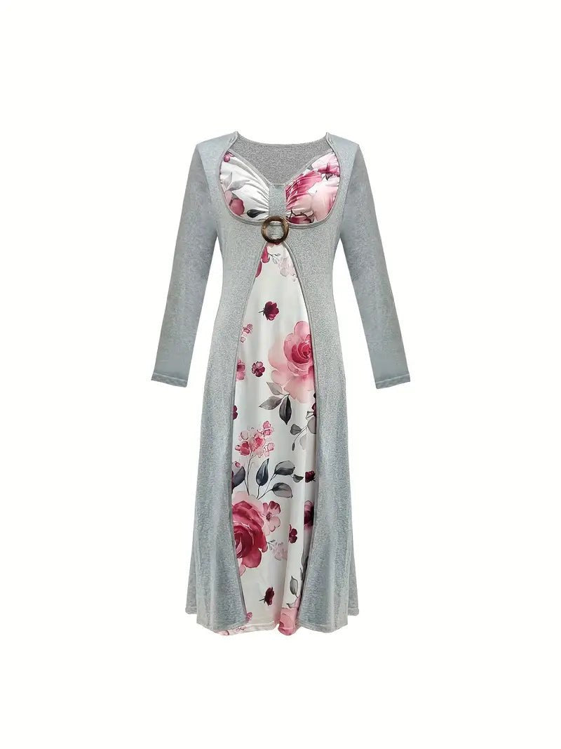 Moira Elegant Maxi Dress with Belted