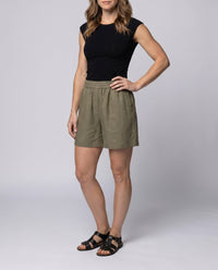 Moira Linen Shorts with Pockets