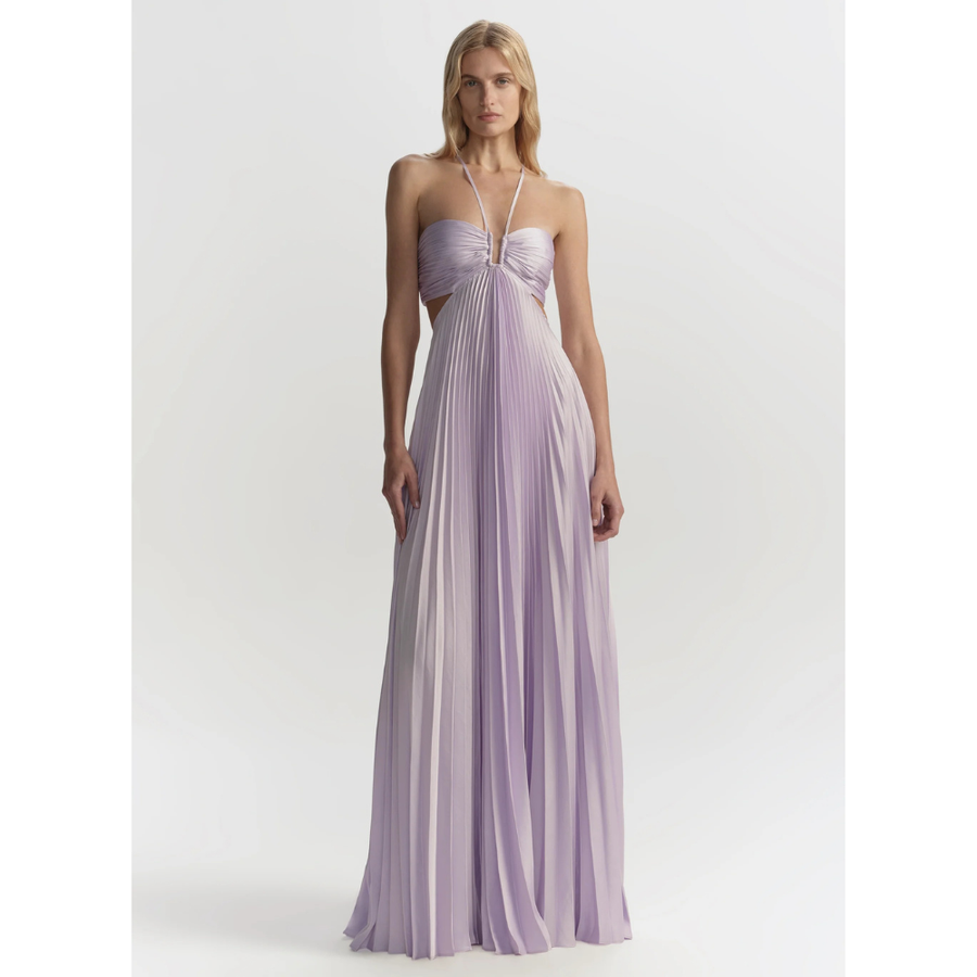Monica | Halter Maxi Dress in Lilac