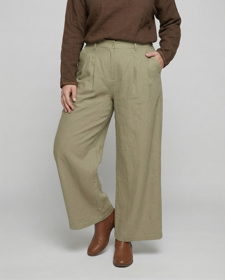 Monique Airy Linen Trousers