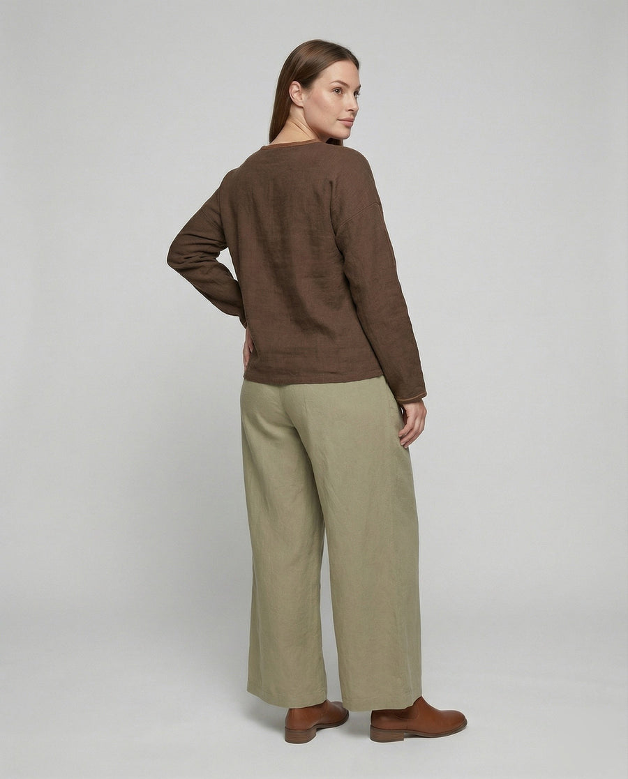 Monique Airy Linen Trousers