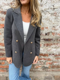 Monique Elegant Jacket in Dark Grey