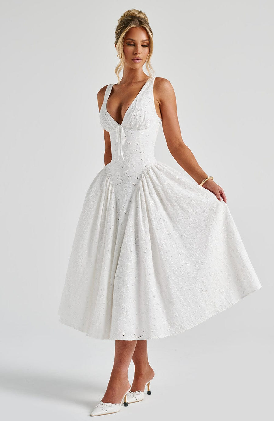 Zoe Midi Dress - Ivory