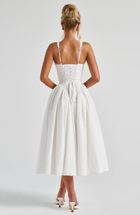 Zoe Midi Dress - Ivory