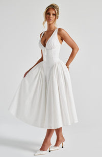 Zoe Midi Dress - Ivory