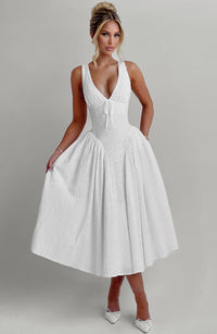 Zoe Midi Dress - Ivory