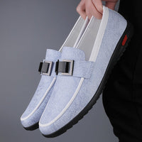 Montauk Genuine Leather Loafer in Coastal Blue