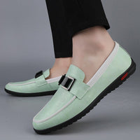 Montauk Genuine Leather Loafer in Sea Foam