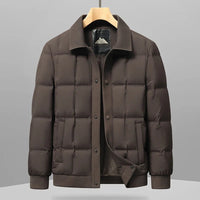 Montauk Quilted Down Jacket in Espresso Brown