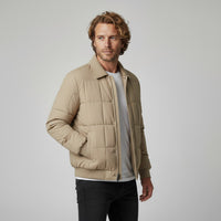 Montauk Quilted Down Jacket in Khaki