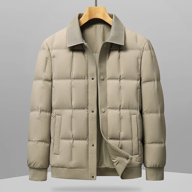 Montauk Quilted Down Jacket in Khaki