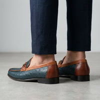 Montello Genuine Leather Loafer in Royal Blue