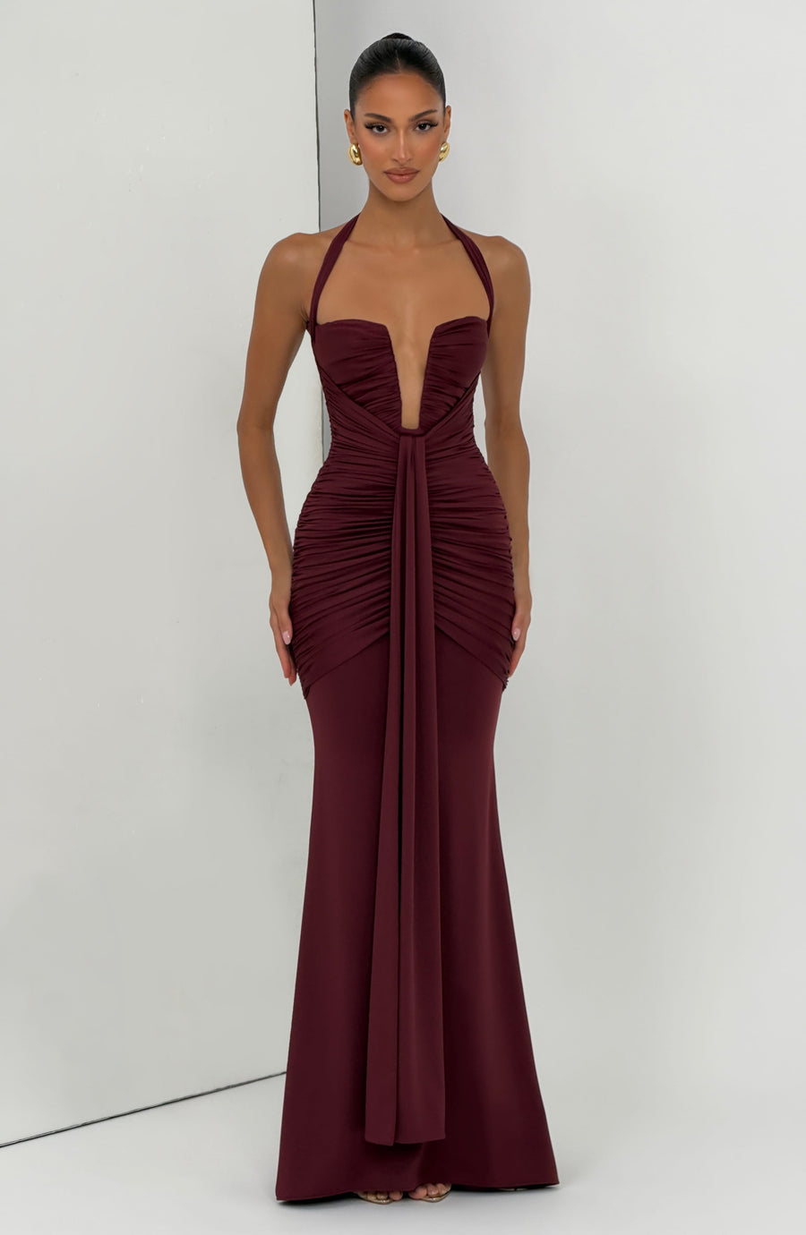 Isabel Maxi Dress – Cherry Lacquer