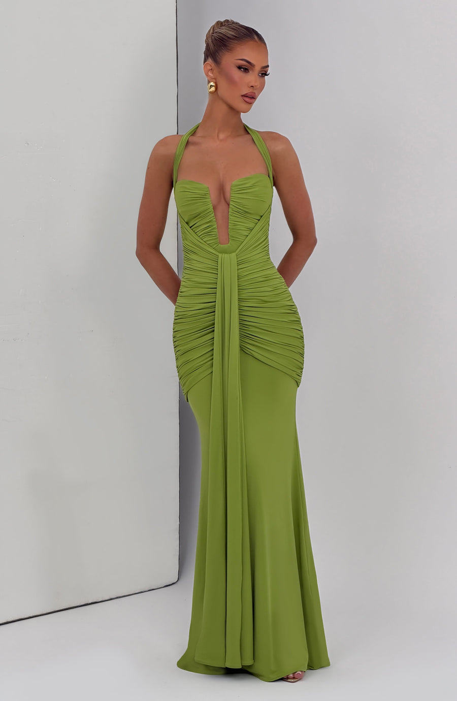 Isabel Maxi Dress – Olive