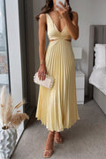 Amelia | Mother of the Bride Dress Sleeveless V-Neck Pleated Maxi