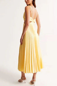 Amelia | Mother of the Bride Dress Sleeveless V-Neck Pleated Maxi