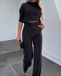 Verena | Women's Two-Piece Long Sleeve Top and Trouser Set