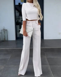 Verena | Women's Two-Piece Long Sleeve Top and Trouser Set