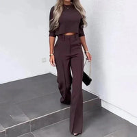 Verena | Women's Two-Piece Long Sleeve Top and Trouser Set