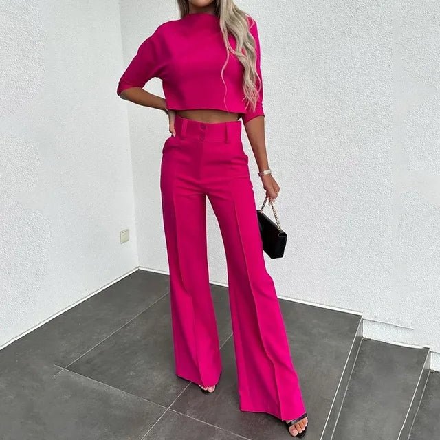 Verena | Women's Two-Piece Long Sleeve Top and Trouser Set