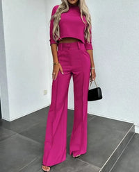 Verena | Women's Two-Piece Long Sleeve Top and Trouser Set