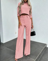 Verena | Women's Two-Piece Long Sleeve Top and Trouser Set