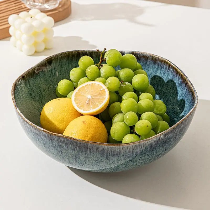 Mykonos Ceramic Serving Bowl in Oceanside