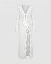 Myra Airy Maxi Dress in White
