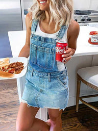 Myra Denim Dress in Blue