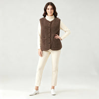 Myra Elegant Vest in Brown
