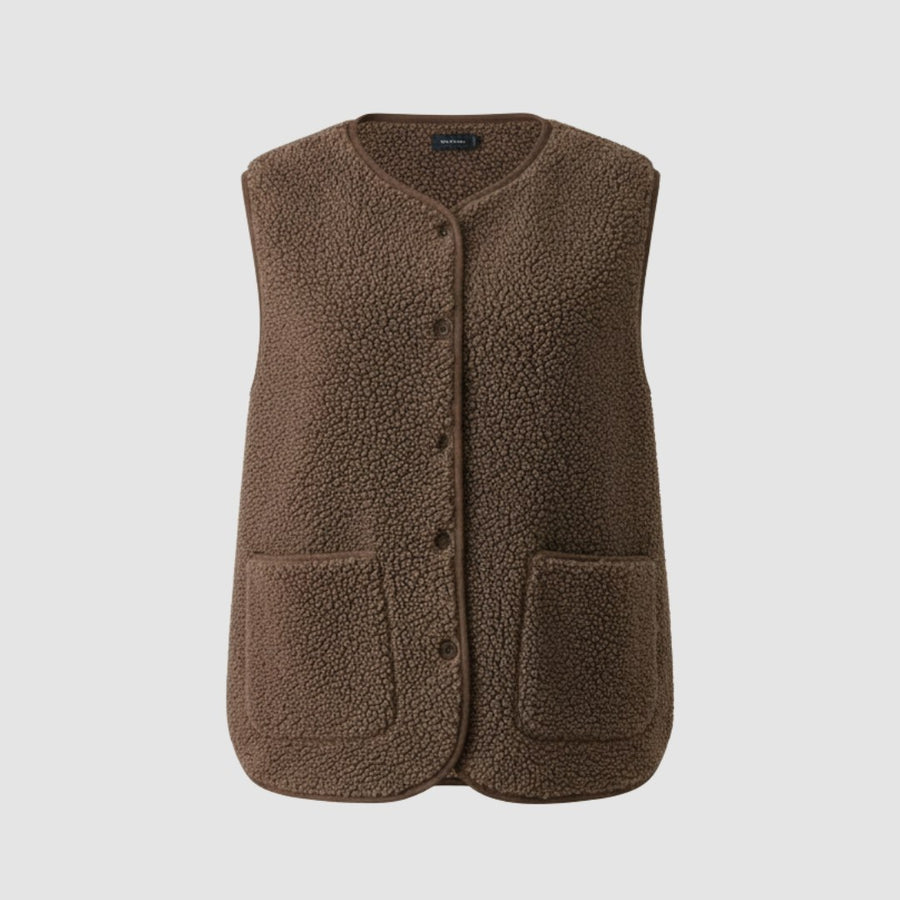 Myra Elegant Vest in Brown