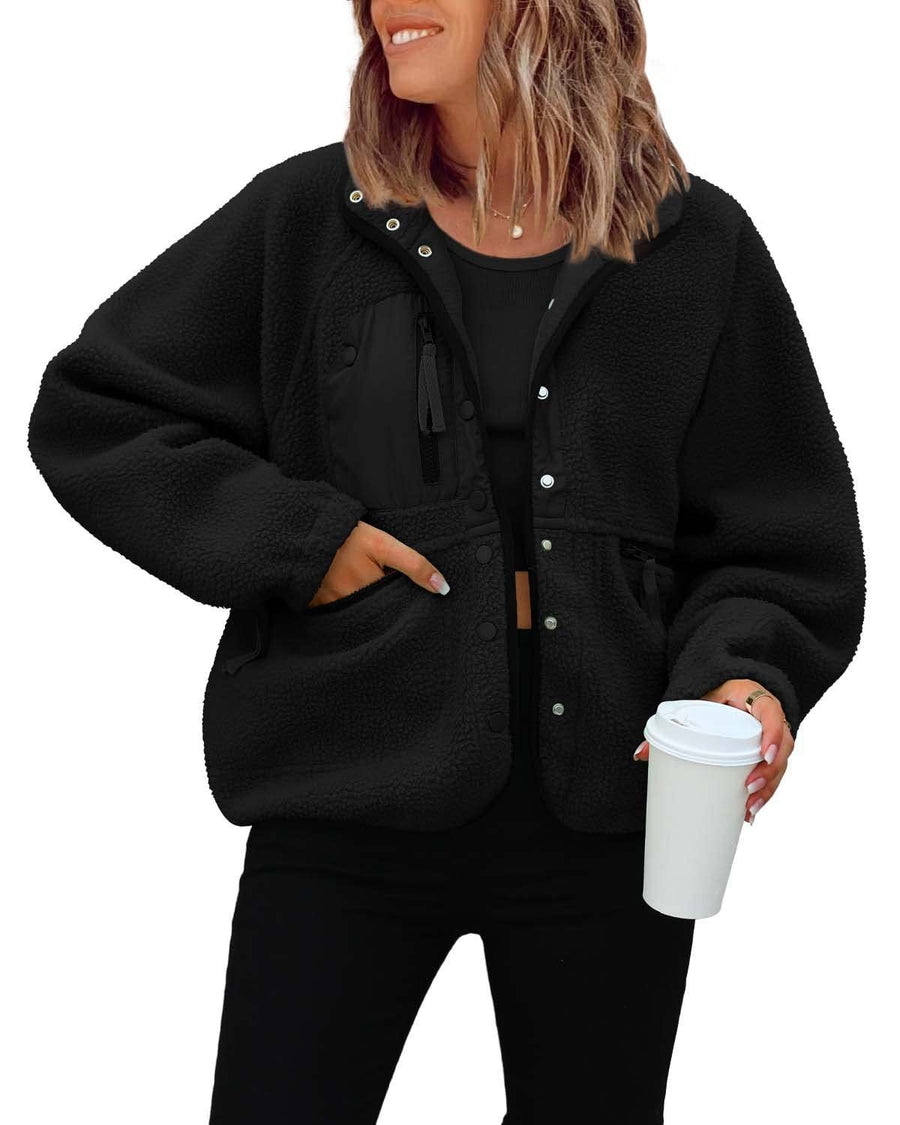 Nadia Jacket with Pockets in Black