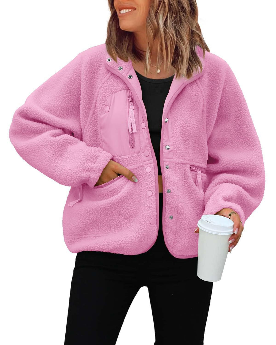 Nadia Jacket with Pockets in Pink