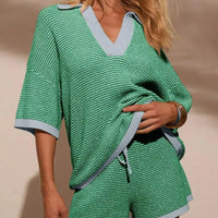 Nadia Knit Set in Sage Green